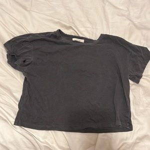 Cropped grey girls top